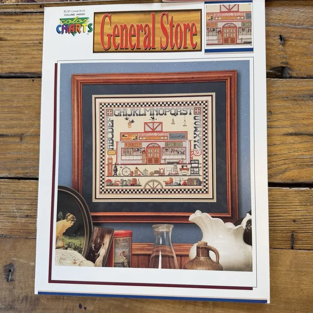 Vintage Cross Stitch Sampler Pattern Lot Primitive Reproduction Sarah Cook 1866